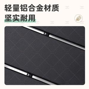 Table pliante portable d'extérieur en alliage d'aluminium 40x40x30cm, carrée, pour camping et fêtes, légère et compacte - Product Image 4