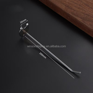 Hot Sale Free Samples Metal <b>Chrome</b> Pegboard <b>Hook</b>/ Price Tag Wire Display <b>Hooks</b> - Product Image 6