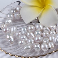 Vente en gros de perles d'eau douce naturelles blanches Edison baroques de 10,5 à 14 mm pour la fabrication de bijoux