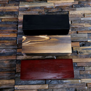 Grand coffret cadeau de pierres en verre cristallin, comprenant des verres à whisky, dans une boîte en pin, pour la retraite ou un mariage - Product Image 1