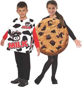 Venta al por mayor de peluche de leche y galletas, <span class=keywords><strong>disfraz</strong></span> de mascota familiar para parejas de Halloween para adultos para fiestas - Product Image 2