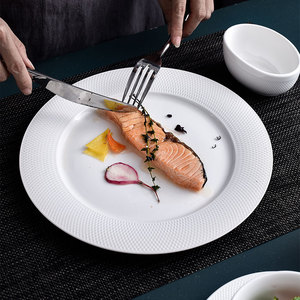 Juego de cena de lujo, juego de platos de cerámica <span class=keywords><strong>para</strong></span> Hotel, <span class=keywords><strong>vajilla</strong></span> de cerámica <span class=keywords><strong>para</strong></span> banquete de boda, platos redondos, juegos de <span class=keywords><strong>vajilla</strong></span> <span class=keywords><strong>para</strong></span> <span class=keywords><strong>6</strong></span> <span class=keywords><strong>personas</strong></span> - Product Image 5