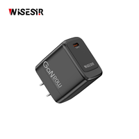 Adaptateur de chargeur mural WISESIR 20W GaN PD 3.0 Type-C avec sortie 5V/3A et protection OTP pour 17 Pro