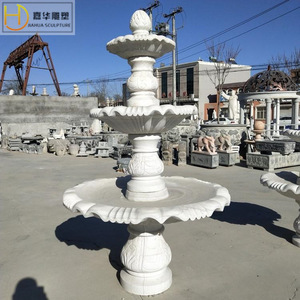 Fontaine en pierre Jiahua, style européen, colonne, bassin d'eau extérieur, marbre durable, décoration de jardin - Product Image 3