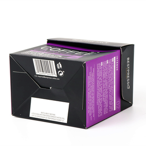 Caja de Café de Papel con Impresión Personalizada, Empaque Simple para Cápsulas <span class=keywords><strong>Nespresso</strong></span> - Product Image 1