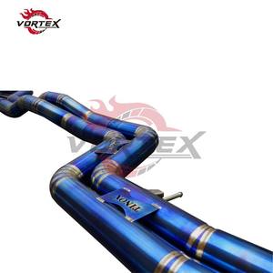 Escape Catback VORTEX Grado 5 Ti Valvetronic para BMW F80 M3/F82 M4 3.0T S55 2014-2018, Tubo en X, Puntas de Titanio Quemado - Product Image 5