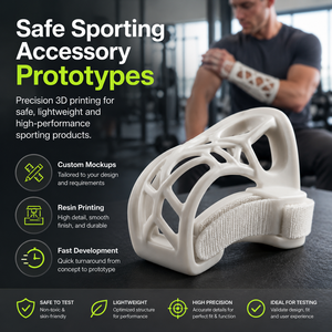 Maquettes <span class=keywords><strong>d</strong></span>'accessoires sportifs imprimées en 3D sécurisées en résine légère, modèle conceptuel personnalisé pour l'équipement <span class=keywords><strong>d</strong></span>'entraînement - Product Image 2