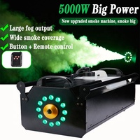 Nouvelle Arrivée Heavy Power Brouillard Machine 5000W Avec LED Coloré 12pcs RGB Light DMX512 Timed Fumée Machine Pour DJ Stage