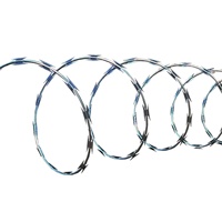 Maille de fil de fer barbelé soudée galvanisée de fil de rasoir d'anneau simple avec l'épine de lame en spirale pour la protection de prairie d'isolement de route