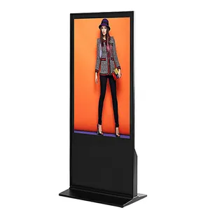 55 дюймовый комнатный напольная подставка медиа-проигрыватель signage цифров и дисплей рекламы плеер led/ЖК-дисплей для внутреннего дисплей сенсорный экран рекламы