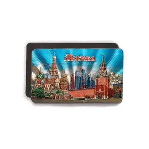 मास्को चर्च Epoxy कस्टम फ्रिज चुंबक Mockba स्मारिका उपहार मैग्नेट