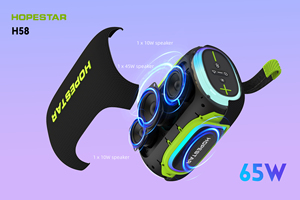 Barra de Sonido Portátil para Exteriores Hopestar H58 Altavoz Inalámbrico Altavo de Graves Potentes Reproductor MP3 Resistente al Agua para Deporte - Product Image 6