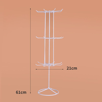 Étagère rotative personnalisée Étagère de rangement pour peignes Étagères métalliques Étagères de rangement à roulettes avec roulettes