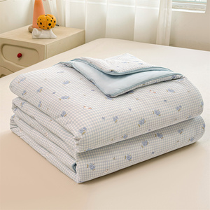 Couette d'été imprimée double face à sensation rafraîchissante en fibre <span class=keywords><strong>de</strong></span> soja pour climatiseur - Product Image 3