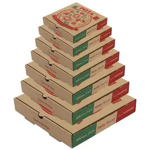 Produsen kotak pizza personalisasi 9/10/11/12/13/14/16/18/20 inci putih polos caja de pizza 33x33