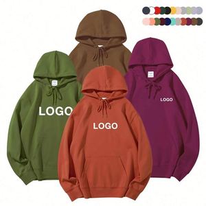 Sweat-shirt à capuche oversize de haute qualité, 500 grammes, en coton, avec logo imprimé personnalisé, pour homme, modèle vierge - Product Image 1