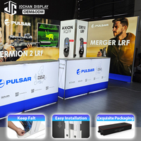 Stand d'exposition portable en aluminium SEG avec éclairage LED, tailles 3x3, 6x3, 10x10, 10x20 pieds, personnalisable pour salons professionnels