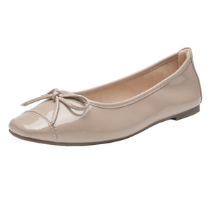 Chaussures d'hiver tendance à plateforme, style français, noires, à bout carré, à enfiler, en <span class=keywords><strong>cuir</strong></span> verni couleur chair, à semelle souple - Product Image 5