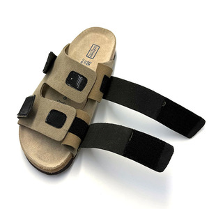 DERAN OEM Sabots de plage pour hommes, haute qualité, à bout ouvert, avec bride, <span class=keywords><strong>semelle</strong></span> plate en liège et cuir, sandales d'été, vente en gros, modèle Echo Clogs - Product Image 3