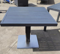 Pata de Mesa Cuadrada de Metal Ajustable Moderna con Resorte de Gas de Aluminio para Exteriores de Alta Resistencia de Dos Secciones