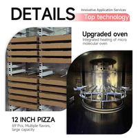 Máquina Expendedora de Pizza Automática para Exteriores, con Pedidos Digitales, Operada con Monedas, Horneado en 3 Minutos, Marca NINIX, 10 Pulgadas