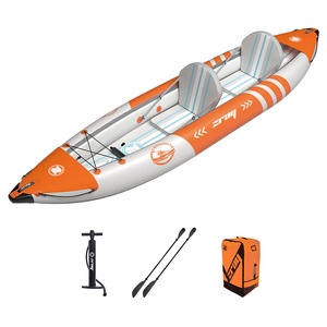 Kayak Inflable de PVC Laminado Resistente de Alta Calidad, Canoa Inflable para 2 Personas con Remos y Bomba de Aire para Uso en Exteriores - Product Image 1