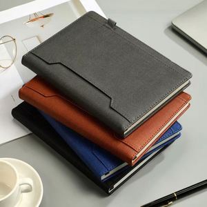 OEM A5 Leather-bound Office Gifts Special Business <b>Note</b> <b>Book</b> & Pen Notepad College Students Notebook Mini Pocket Notebook - Product Image 4