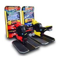 Simulateur de course moto deux joueurs le plus populaire, machine de jeu d'arcade à monnayeur pour ville, en anglais