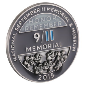 Moneda <span class=keywords><strong>de</strong></span> aleación <span class=keywords><strong>de</strong></span> zinc al por mayor, artesanal, personalizada, premium, con mapa del mundo esmaltado y grabado, moneda plateada para honor. - Product Image 3