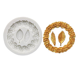 Moldes de Silicona para Repostería, Moldes de Silicona con Forma de Hojas para Chocolate, Decoración de Pasteles y Dulces - Product Image 1