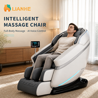 Fauteuil de massage Premium Full Body 4D SL Track avec chauffage, airbags et Bluetooth
