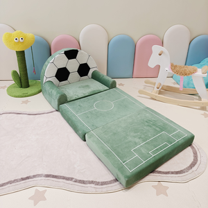 कारखाने कस्टम उच्च घनत्व स्पंज प्यारा सॉकर कपड़े आधुनिक तह कमरे के लिए आधुनिक तह कुर्सी सोफे - Product Image 5