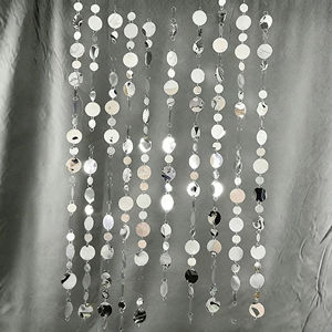 Cortina de Lluvia de Lentejuelas Doradas con Energía Eólica, Paneles Decorativos para Techo, Decoración Interior para Exteriores, Escenarios y Pasillos - Product Image 6