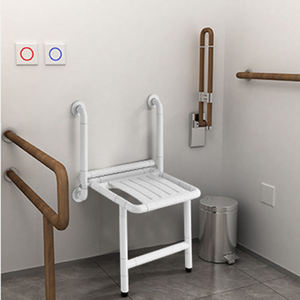Wall-mounted <b>folding</b> shower chair/<b>stool</b> for the elderly and disabled, multi-functional medical <b>folding</b> shower seat/<b>stool</b> - Product Image 4