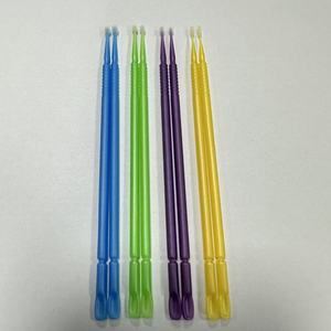 แปรงไมโครแบบโค้งงอได้ Ouwen 100 ชิ้น แบบใช้แล้วทิ้ง หลายสี สำหรับงานทันตกรรม ต่อขนตา และแต่งหน้า - Product Image 2