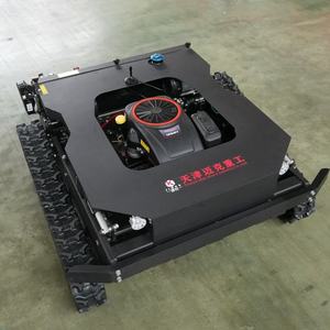 Petrol Powered Tracked Lawn Mower with <b>Hydraulic</b> Hedge Trimmer | All-Terrain Vegetation Cutting Machine - Product Image 6