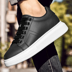 Zapatillas Casuales de Otoño para Hombre con Aumento de Altura Invisible de 8cm, Diseño Bajo, Malla Blanca, Suela de Goma, Tacón Bajo y Plataforma Gruesa, Moda Juvenil - Product Image 3