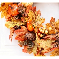 Karangan Bunga Hydrangea Sutra Hijau Besar Grosir, Tahan Air, Buatan Tangan, untuk Wisuda, Thanksgiving, Halloween