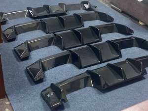 BMW G80 M3 G82 M4MPスタイルリアリップディフューザー用高品質ドライカーボンファイバーリアバンパーリップ - Product Image 6