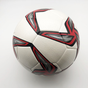Ballon de Football Taille 4 Football <span class=keywords><strong>Futsal</strong></span> Imprimé Football Intérieur PU Laminé Faible Élasticité Ballon de Football Fondu - Product Image 3