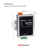 101Lite Modbus PLC a Modbus MQTT OPC UA Puerta de enlace de conversión multiprotocolo para monitoreo de producción