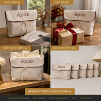 Sac d'emballage pour vêtements en sergé de coton imprimé avec logo personnalisé, pochette cadeau tendance, sac à main, pochette de rangement pour cheveux – Vente chaude OEM