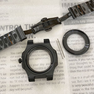 Kit de caja y correa negros de acero inoxidable de 41 mm, modelo 5711, con esfera y movimiento manual NH35/NH38 - Product Image 5