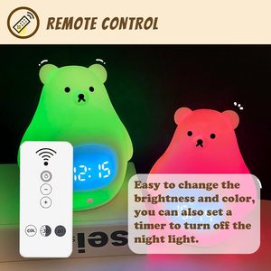 Réveil numérique LED intelligent pour chambre d'enfant et bureau, avec simulation du lever et du coucher du soleil, lumière de nuit en silicone, logo personnalisé, type-C - Product Image 4