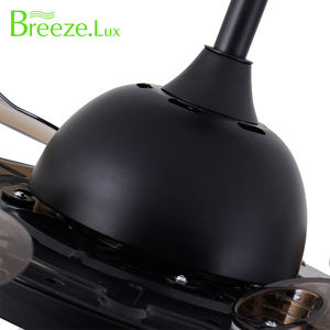 ที่ดีที่สุดพัดลมเพดานห้องนอนสีดำ42 "/48", ตัวโคมไฟทองแดง LED หรี่แสงได้คุณภาพสูงรีโมทคอนโทรลตกแต่งบ้าน - Product Image 3