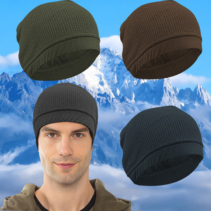 Casquette de sport en tissu gaufré avec logo brodé personnalisé de haute qualité, idéale pour la course à pied, la randonnée en montagne, le cyclisme en extérieur en automne et en hiver - Product Image 1