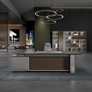 Bán buôn bán hàng trực tiếp tùy chỉnh thiết kế hiện đại ghế văn phòng và bảng sang trọng văn phòng điều hành Bàn cho ông chủ - Product Image 1