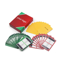 Nouveaux produits différents plateau de jeu de conception avant jeux de société personnalisés ensemble jeu de cartes de question avec boîte à couvercle supérieur