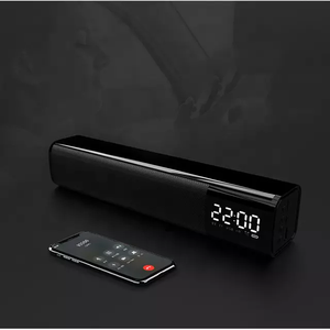 Q2 Altavoz grande barras de sonido LED barra de sonido Casque TV barra de sonido mejor calidad con altavoz tooh azul con reloj y <span class=keywords><strong>Alexa</strong></span> - Product Image 4