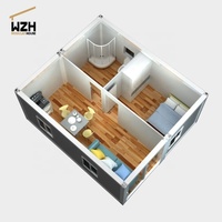 Conteneur plat pour pré-vente 20 40 pieds, conteneur de livraison à deux chambres de maison
